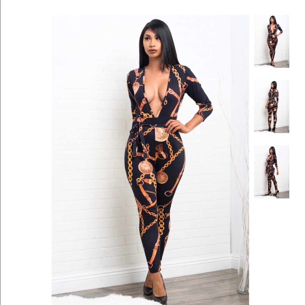Gold chain Jumpsuit